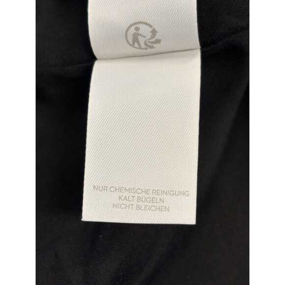 BODEN REBECCA Black SATIN DRESS ASYMMETRICAL Hem Cocktail Classy Formal Retro 4R - Picture 13 of 13